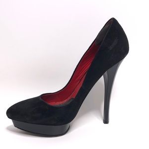 Charles Jourdan Black Suede Pumps Sexy